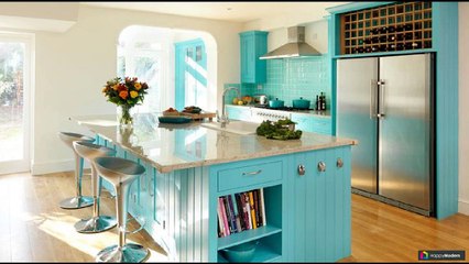 Сочетание цветов в интерьере кухни: 40 идей