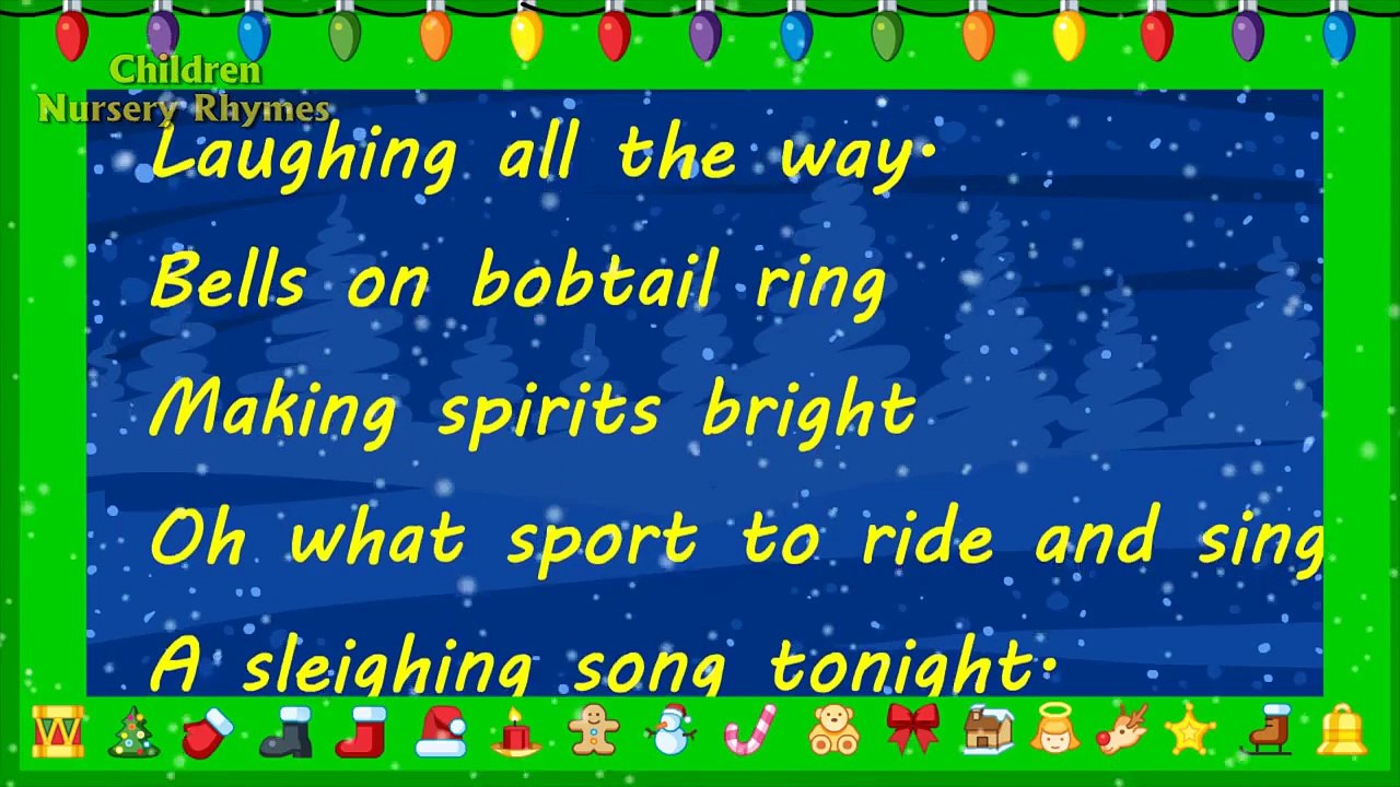 Jingle Bells with lyrics - Kids Christmas Songs & Nursery Rhymes by EFlashApps
