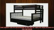 Most popular  Bedz King Bunk Bed Mission Style End Ladder with Drawers Twin Over Full Cappuccino