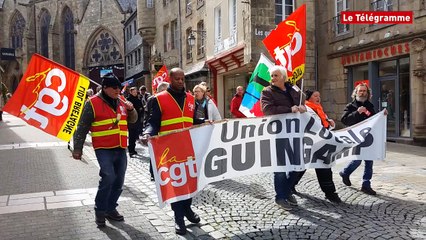 Guingamp. Une centaine de manifestants contre la loi Travail (Le Télégramme)