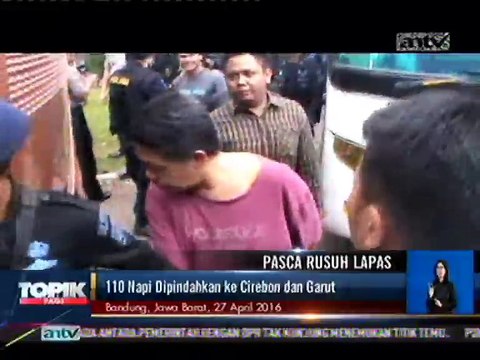 Pasca Rusuh Lapas, 110 Napi Dipindahkan ke Cirebon dan Garut
