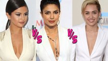CLEAVAGE WAR: Priyanka Chopra VS Selena Gomez VS Miley Cyrus - Who Wore It Better?