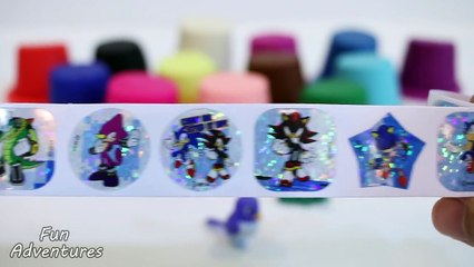 Play Doh Surprise Eggs Peppa Pig Sonic SpongeBob Spiderman Mickey Mouse McQueen