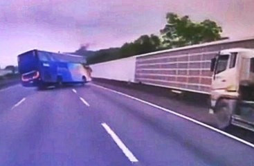 Violent Accident Caused By Reckless Bus Driver