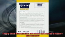 Free PDF Downlaod  Supply Chain Management The Basics and Beyond Resource Management  BOOK ONLINE