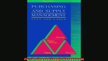 Free PDF Downlaod  Purchasing and Supply Management READ ONLINE