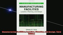 READ book  Manufacturing Facilities Location Planning and Design Third Edition  FREE BOOOK ONLINE