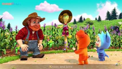 Head Shoulders Knees and Toes | Action Song | Nursery Rhymes and Baby Songs from Dave and