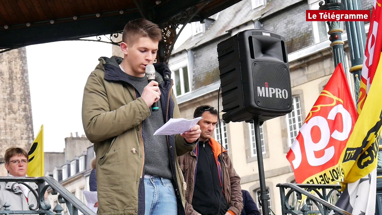 Morlaix. Plus de 500 manifestants contre la loi Travail