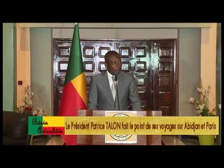 Le Président Patrice TALON fait le point de ses voyages sur Abidjan et Paris