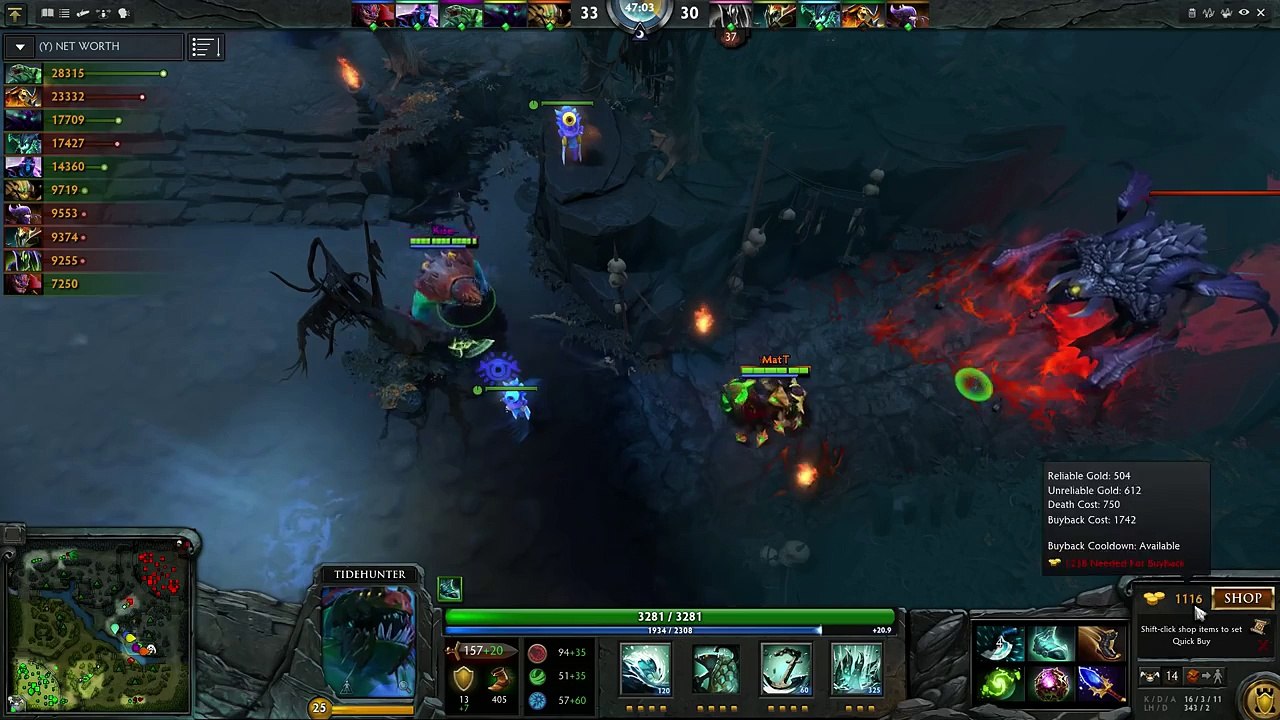 LH446! Tide Hunter Mid by Miracle- Ranked Match - Dota 2 RedArchon_88