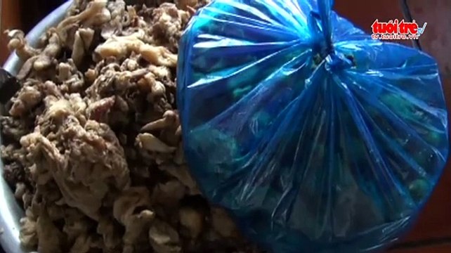 Tiêu hủy hơn 420 kg da heo bốc mùi hôi thối