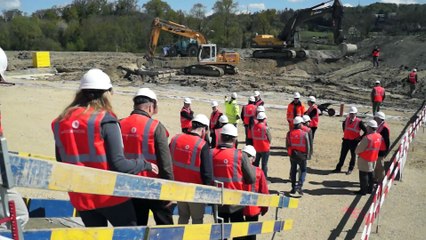 Centre sportif de la Tuilière : pose de la première pierre