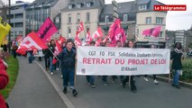 Lannion. 200 manifestants rassemblés contre la loi Travail