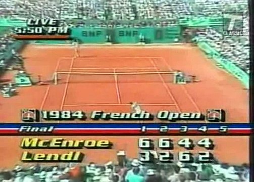 Roland Garros 1984 Final - McEnroe vs Lendl 15/23