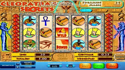 Cleopatra's Secrets ilmainen kasino kolikkopeli SkillOnNet Video Esikatselu