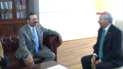 Kılıçdaroğlu, TOBB Başkanı Rifat Hisarcıklıoğlu'nu Kabul Etti