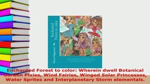 Download  Enchanted Forest to color Wherein dwell Botanical Garden Pixies Wind Fairies Winged Solar Download Full Ebook