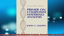 READ THE NEW BOOK   Primer on Composite Materials Analysis Second Edition revised  FREE BOOOK ONLINE