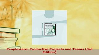 PDF  Peopleware Productive Projects and Teams 3rd Edition  EBook