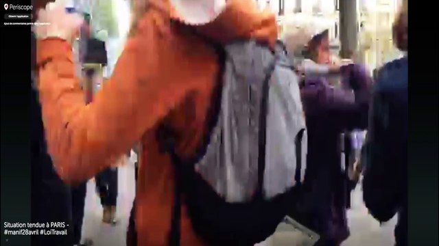 Loi Travail : du gaz lacrymogène utilisé contre les manifestants à Paris