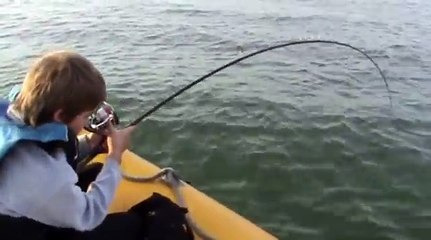 peche liche de 27kg aux leurres au delta de l'ebre