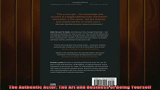 READ book  The Authentic Actor The Art and Business of Being Yourself Full Free