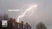 Planes struck by lightning before landing in London