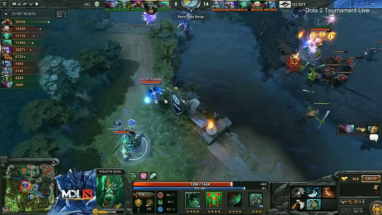 OG vs Secret Game 1 - MarsTV Dota 2 League Winter 2016 UB Quarterfinals - OG DOTA 2 vs Team Secret_78