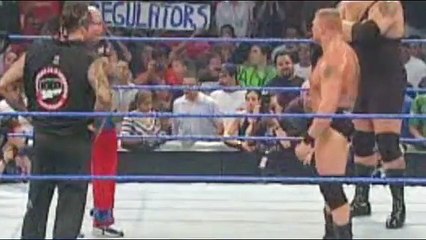 Undertaker vs Brock Lesnar vs Big Show ( Triple Threat Match - Smackdown )