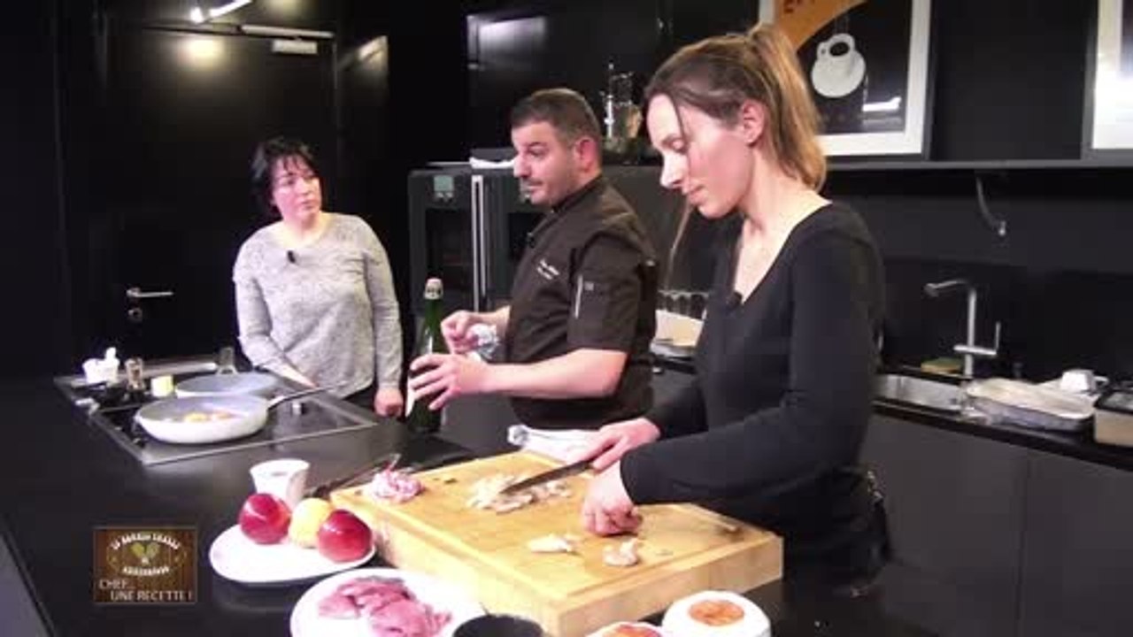 Chef Une Recette : Filet Mignon aux pommes et P'tit Roussard au Cidre par Sébastien Plé