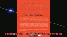READ book  Mastering the Art of Selling Real Estate Fully Revised and Updated READ ONLINE