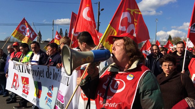 SAINT-QUENTIN Manifestation contre la loi El Khomri