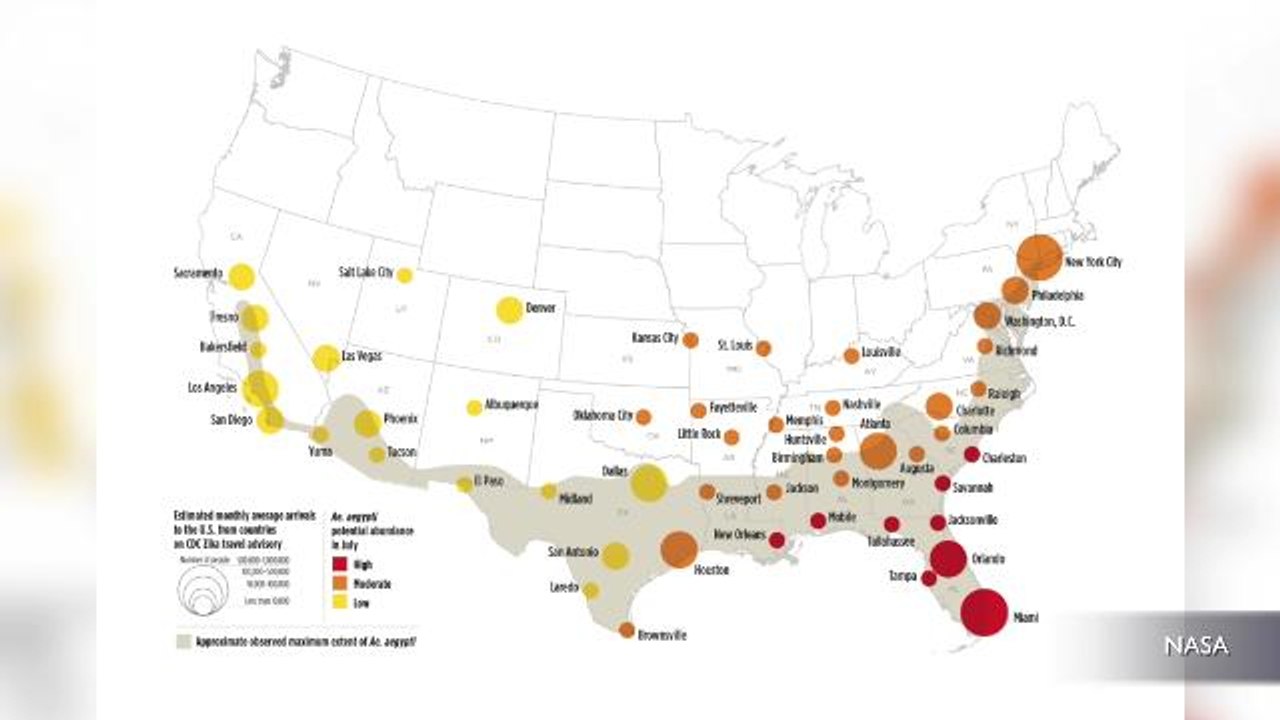 NASA Helps Forecast Zika's Potential Spread in the U.S.