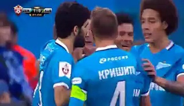 Shatov GOAL (1-0) - Zenit St Petersburg vs Kuban Krasnodar 28/04/2016