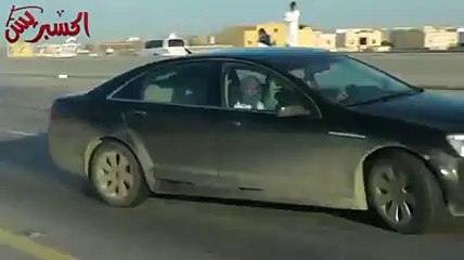Saudi Drifter Drifts on the HighWay