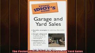 READ book  The Pocket Idiots Guide to Garage and Yard Sales Online Free