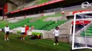 Amazing Goals Scored From Behind The Net ll During The Training ll - YouTube
