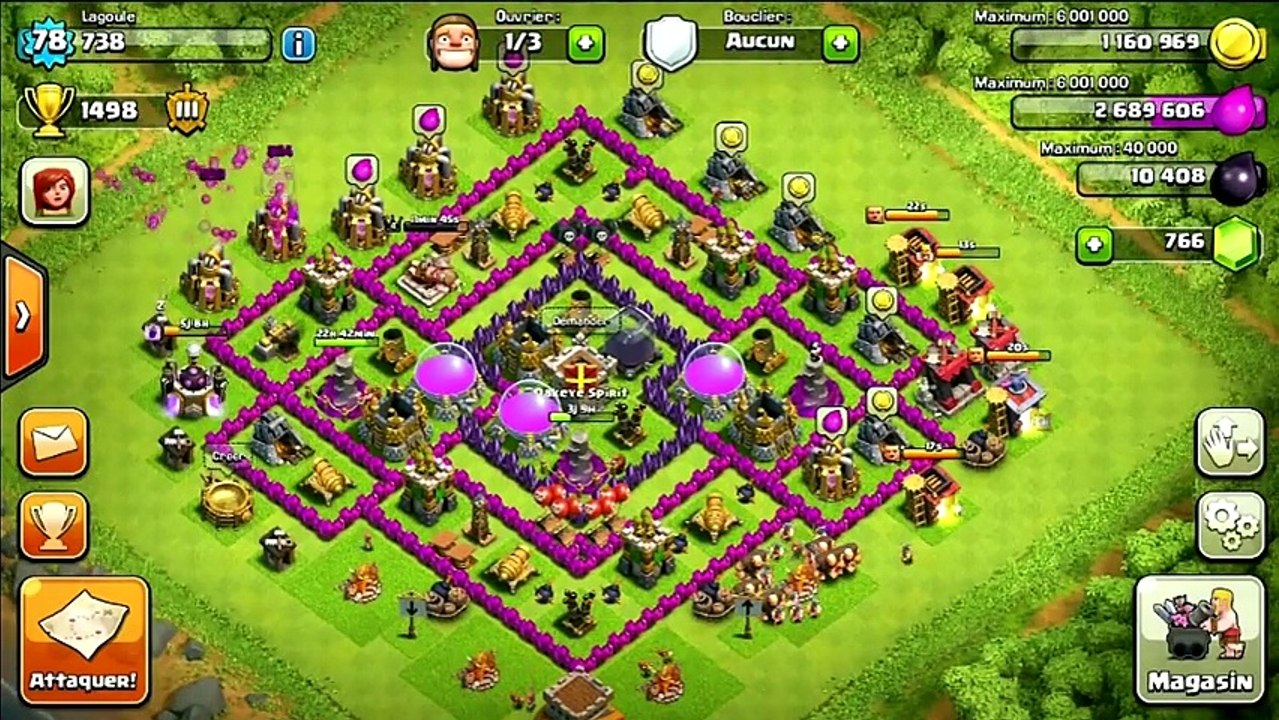 [TUTO] Clash Of Clans-Comment créer un village de farm avec un hdv 8 [FR]