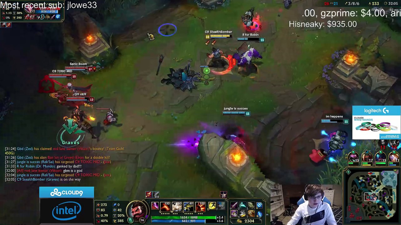 Sneaky with the most beautiful flash ever - League of Legends