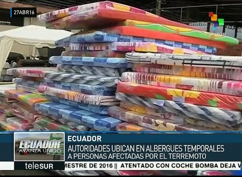 Ecuador: damnificados podrían permanecer hasta año y medio en refugios