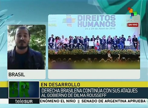 Premio Nobel de la Paz critica a senadores de Brasil por impeachment