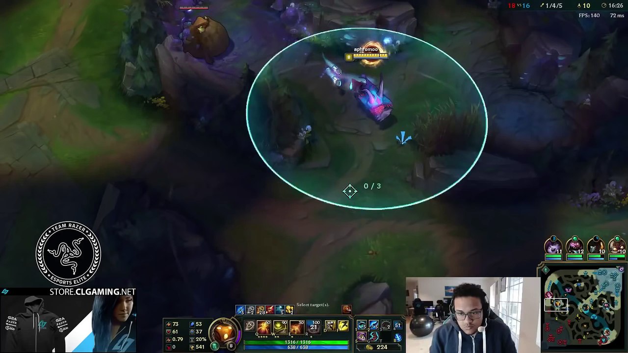 Minion hits Ward on aphromoo stream (bug) - League of Legends