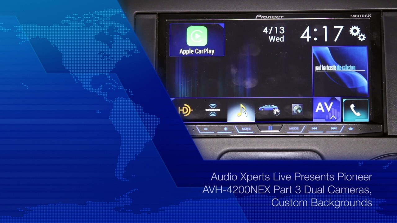 Audio Xperts Live Presents Pioneer AVH-4200NEX Car Play Part 3 Dual Cameras, Custom Backgrounds