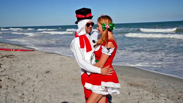 Surfing Santas Cocoa Beach - Frosty Dancing