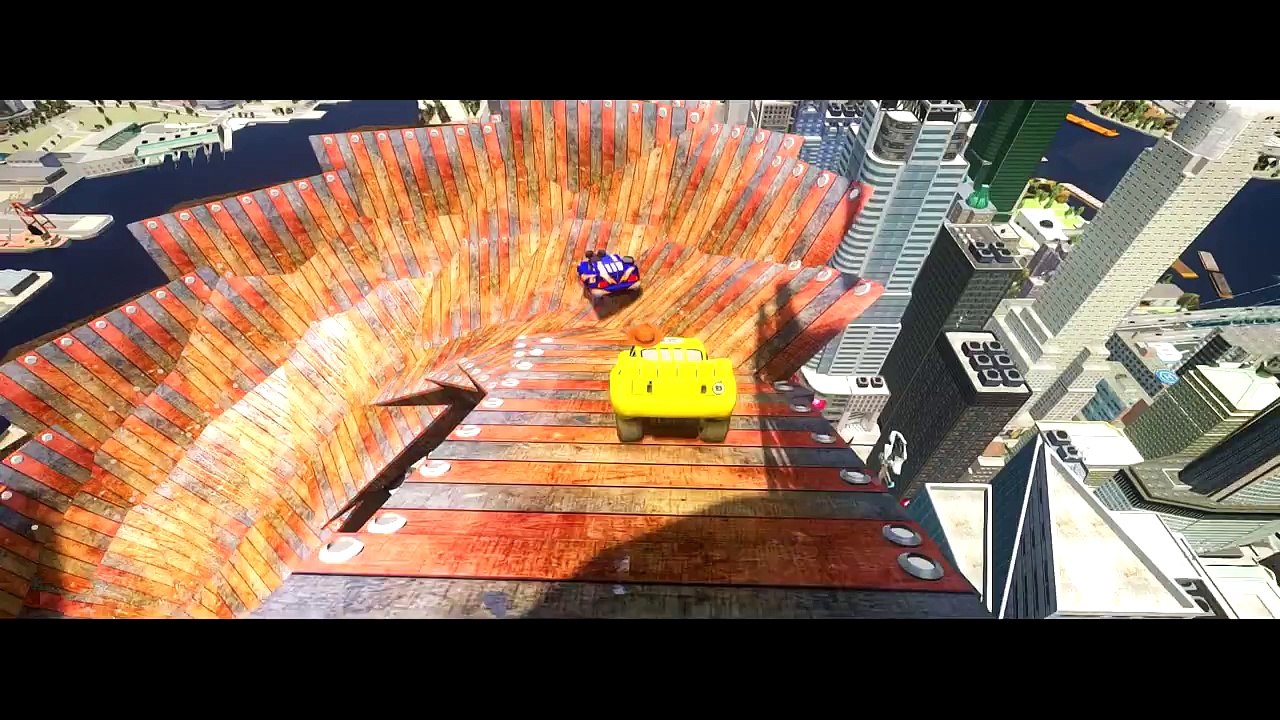 Toy Story Woody and Mickey Mouse play with Lightning Mcqueen Cars Custom Colors - Disney Pixar Cars