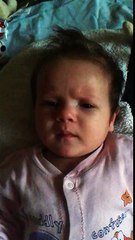 A very little baby calls its mother