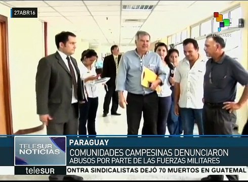 Paraguay: campesinos piden derogar ley que militariza sus comunidades
