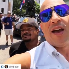 Vin Diesel mostró el set de grabación de Rápido y Furioso 8 en Cuba