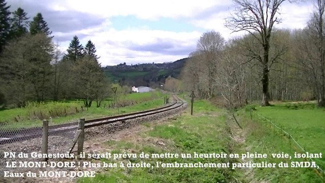 TER AUVERGNE pour la croissance allemande ? ! - Etat des lieux à LA BOURBOULE, ligne CLERMONT-FD LE MONT-DORE, ATTENTION AU HEURTOIR !!!